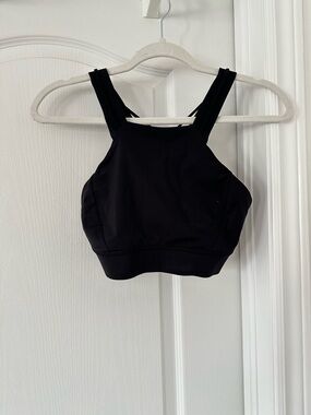lululemon athletica Black High-Neck Crop Sports Bra